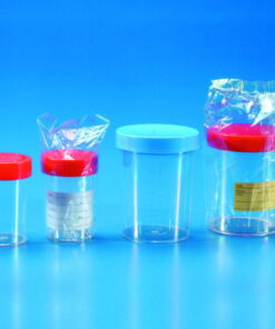 Kartell Containers for Urine 200 mL with Screw Cap PP Indiv. Wrap Aseptic with Label