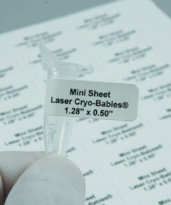 Heathrow Scientific Laser Cryo Babies 33 x 13 mm, White, Pack of 1700, 20 x 85