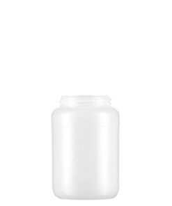 Kautex Storage Jar Round HDPE Natural 250ml Without Lid