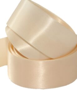 DFS Cream (7mm) Satin Ribbon