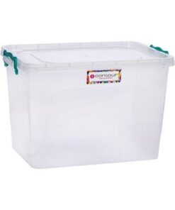 21 Litre Storage Box Clear Clip and Lock