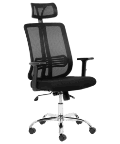 Chrome Lenny High Back Chair