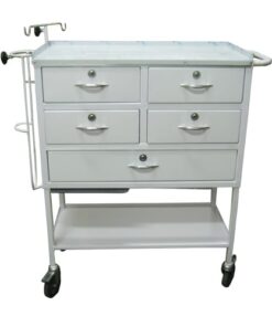 Mobile Emergency Trolley _ Epoxy Powder Coated Throughout