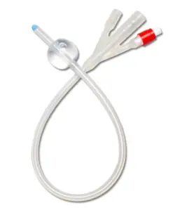 Foley Catheter 3 Way Latex Silicone – 18FG 30ml