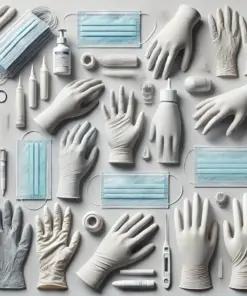 B. Braun Vasco Disposable Operation Gloves, Size 8.5 OP Powdered, Latex, Powdered, Pair Sterile Packed, Pack of 50 Pair