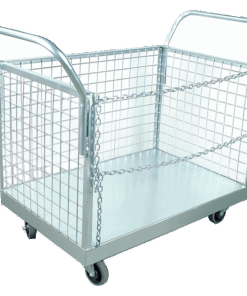 3 Sided Mesh Box Trolley