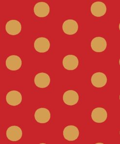 Red & Gold Dot (5m x 50cm)