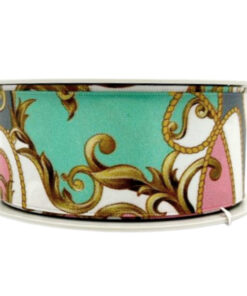 Scarf – “LV” Pink, Blue & Green 38mm x 15m