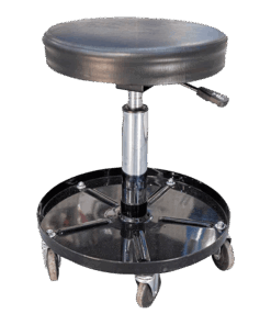 Mechanic Chair Adjustable Round Seat & Tool Tray