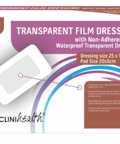Dressing Transparent Film with Non Adherent Pad 25 x 10cm – 50s