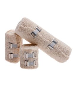 Crepe Bandage With 2 Metal Clips 100mm X 4.5m (only sold in 12’s)