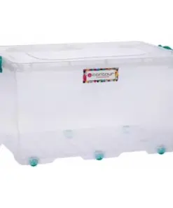 80 Litre Storage Box Clear Clip and Lock