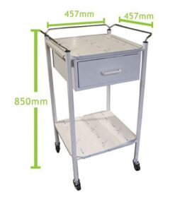 Anaesthetic Trolley 1 Drawer Stainless Steel