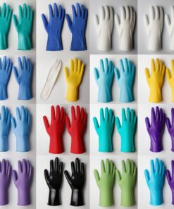 Honeywell KCL Dermatril P 743 Disposable Gloves – Size 9, Blue, Powder-Free, 280mm, str. 0.2mm EN 388 & EN 374, Kat. III,Certified (Pack of 50)